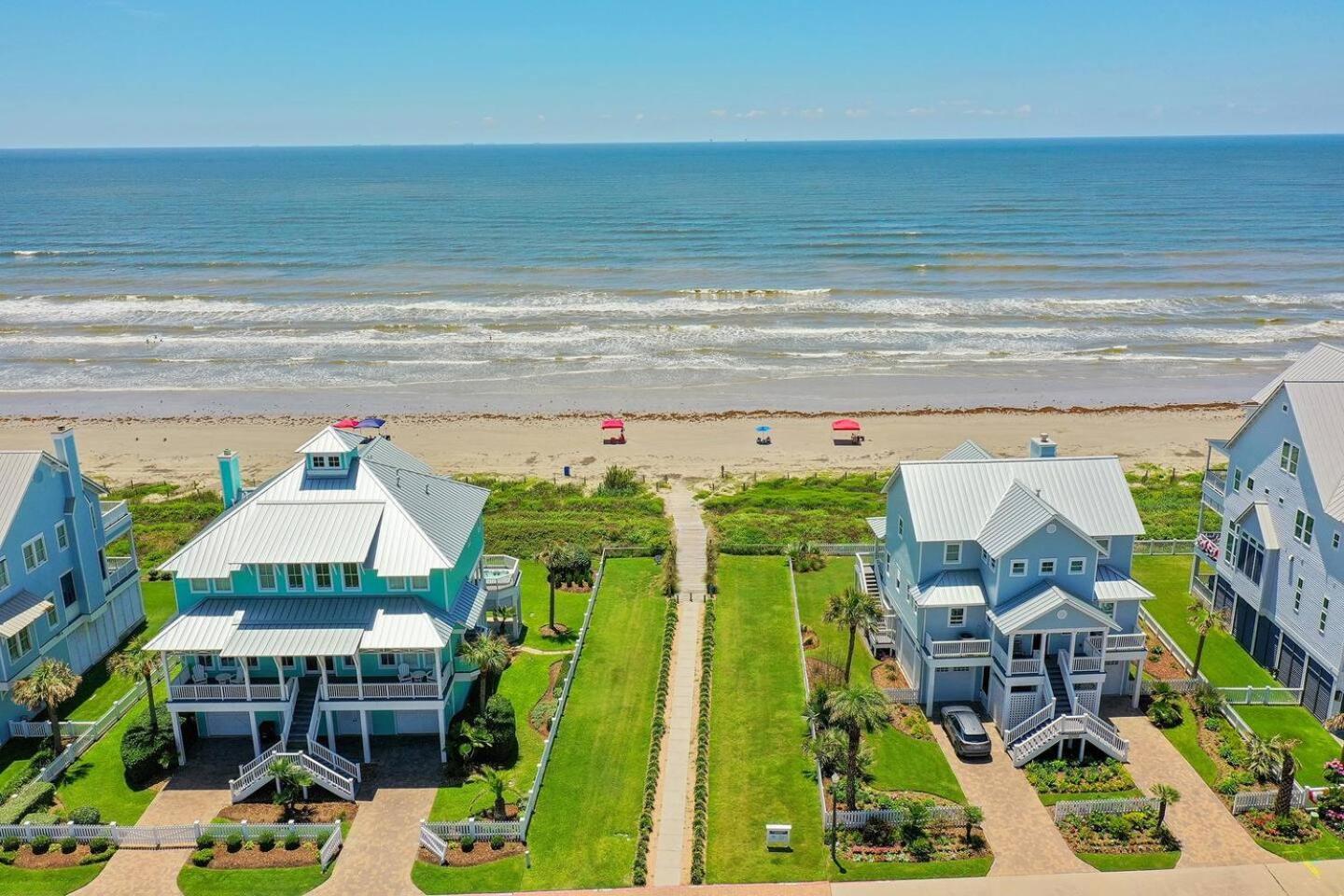 Beachfront Bliss Luxe 4Br House W Beach Access Villa Galveston Eksteriør bilde