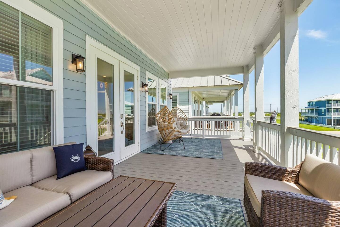 Beachfront Bliss Luxe 4Br House W Beach Access Villa Galveston Eksteriør bilde